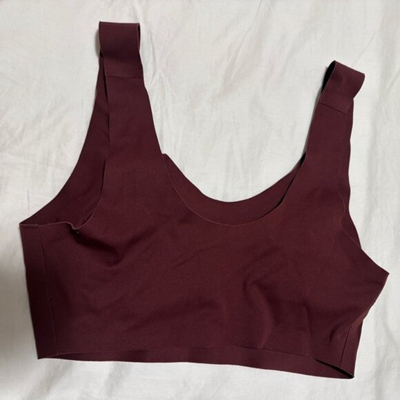 Aerie Smoothez Padded Scoop Bralette Maroon Size Extra Small - Picture 3 of 6